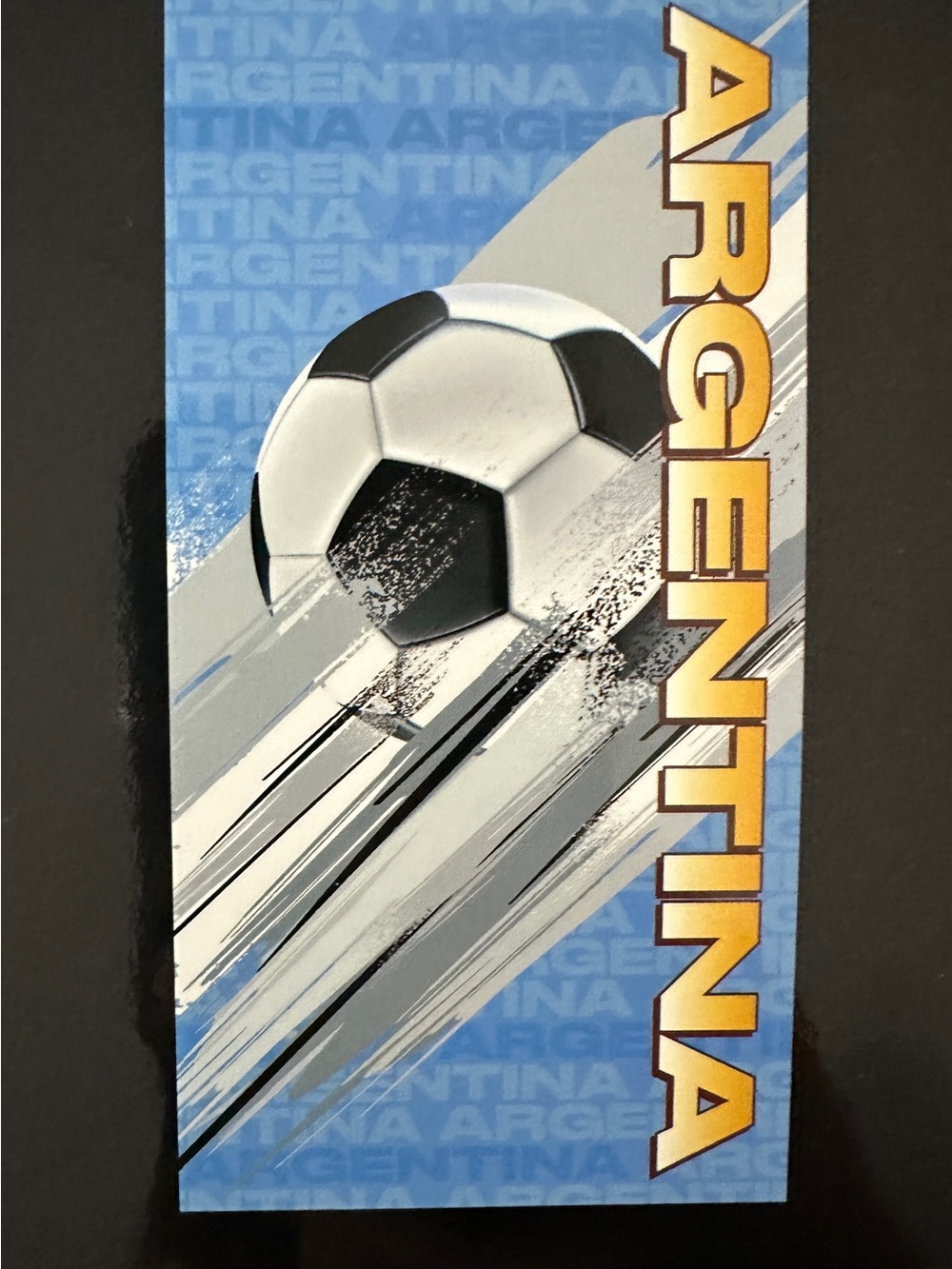 Argentina Soccer Graphic Beach Towel - USA 2026 Soccer World Cup